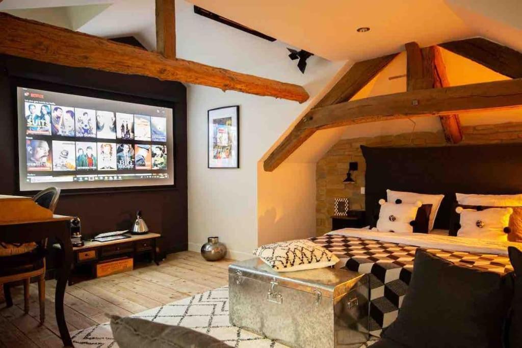본느 Le Loft Des Hospices : Centre/Parking/Vueriviere 아파트 외부 사진